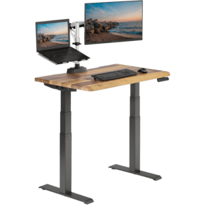 Vari ComfortEdge electric standing desk 40x26 inch with ergonomic waterfall edge design