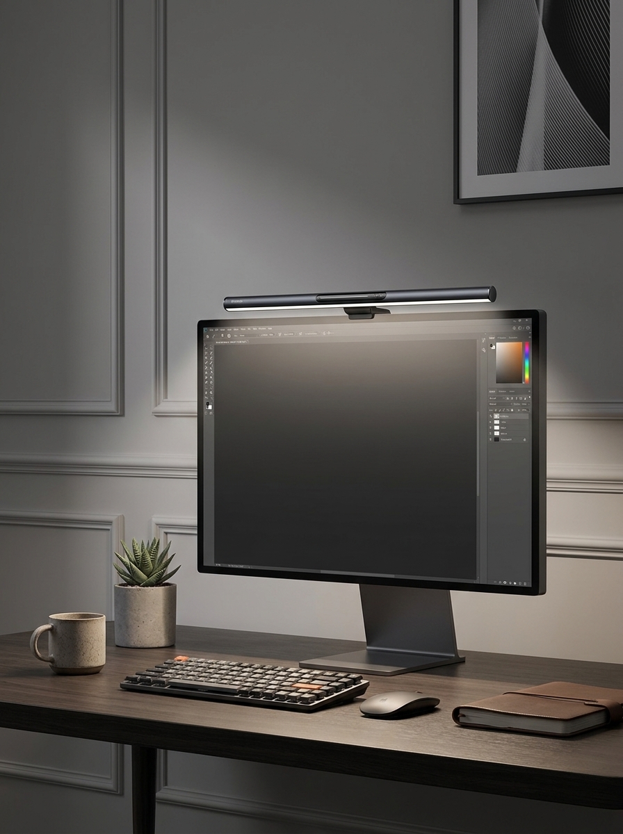 Designer Desk With Monitor Light 202607181107