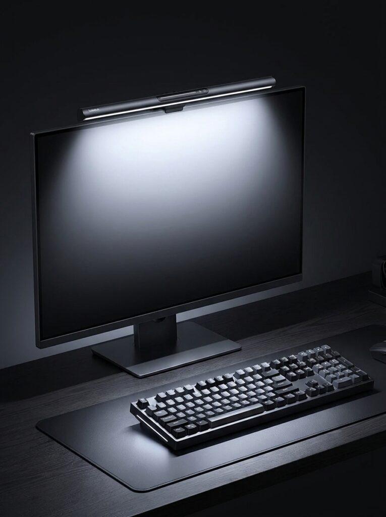 Shop The Look: Biến Góc Chạy Deadline Thành "Studio Thu Nhỏ" Đậm Chất Tạp Chí Monitor Light Bar On Monitor 202607181107 1 765x1024