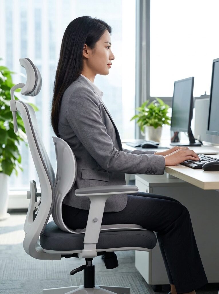 Làm Việc Tự Do Không Có Nghĩa Là "Tự Do" Hành Hạ Cột Sống: Giải Pháp 95K Cứu Lấy Dân Cày Deadline Office Worker Sitting On Cushion 202607172347 765x1024