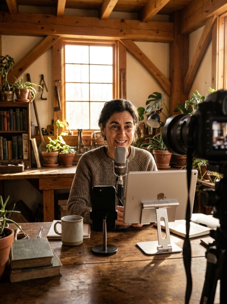 Person Recording Podcast Smiling 202607151822 765x1024